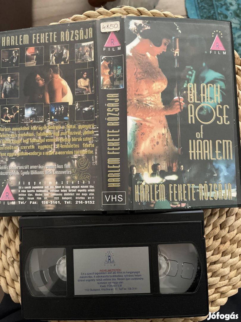 Harlem fekete rózsája vhs