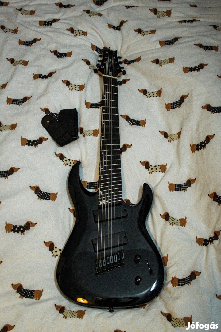 Harley Benton R-458BK Fanfret 8 húros mod