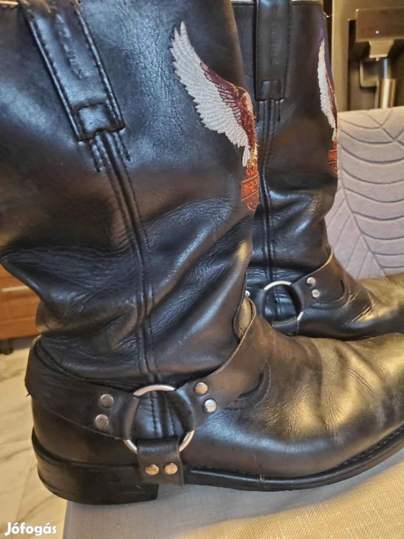 Harley-Davidson motoros bőrcsizma 45