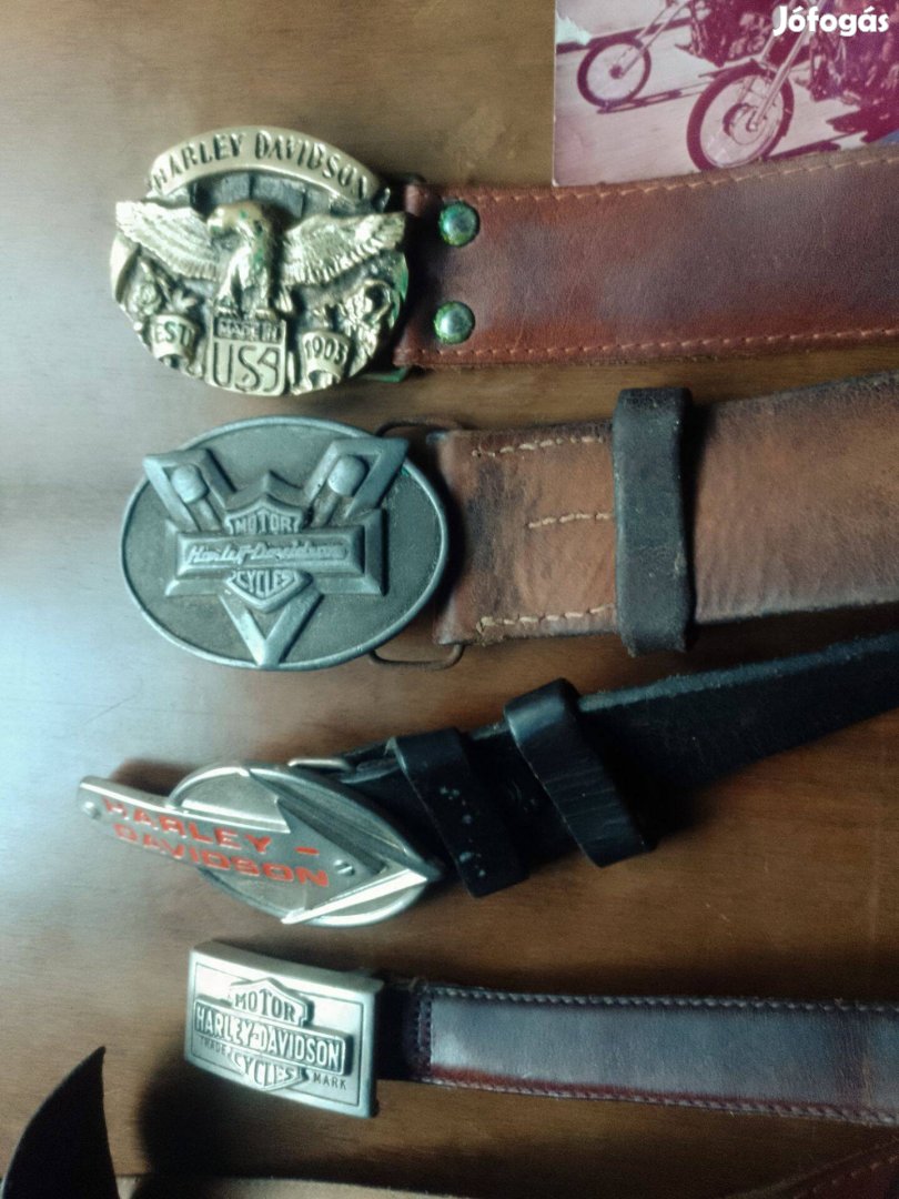 Harley Davidson öv övcsat bőrszíj