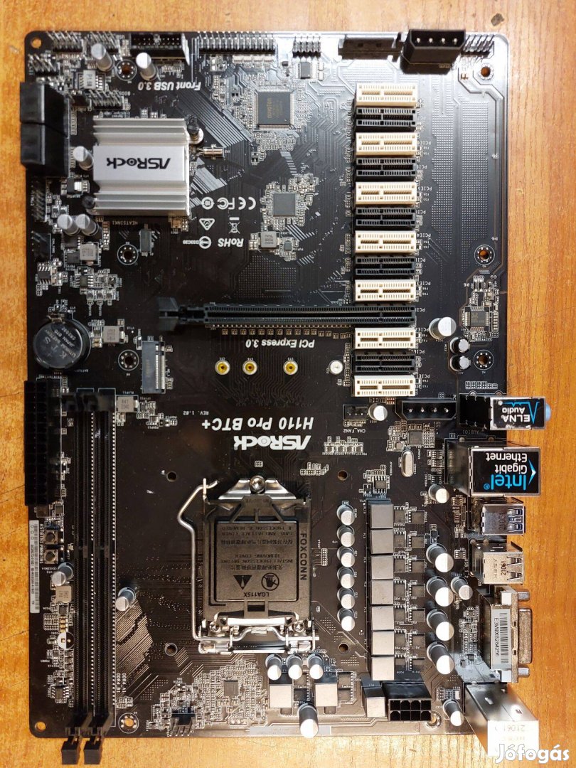 Harmadáron Asrock H110 pro BTC s1151 nagyteljesítményű alpalap!Akció!