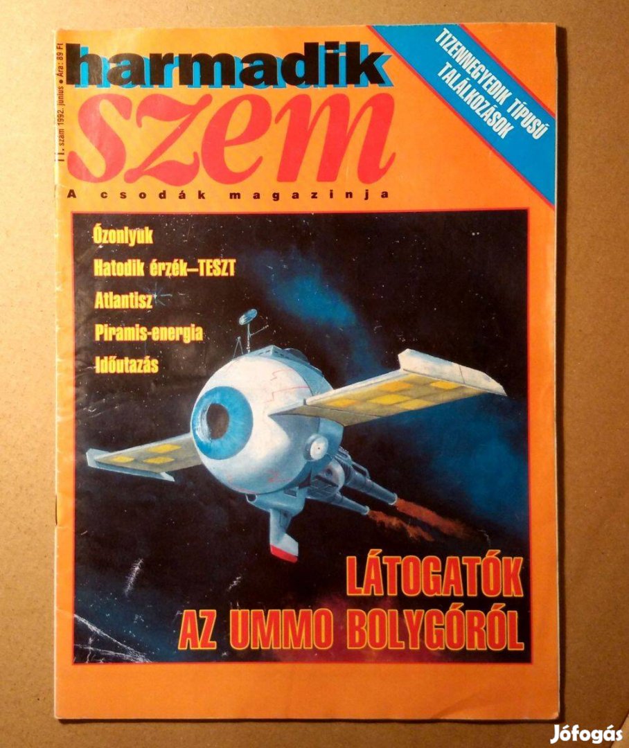 Harmadik Szem 1992/Június (11.szám) 5kép+tartalom