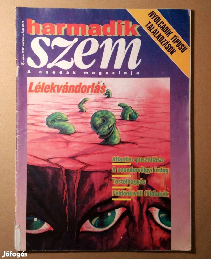 Harmadik Szem 1992/Március (8.szám) 5kép+tartalom