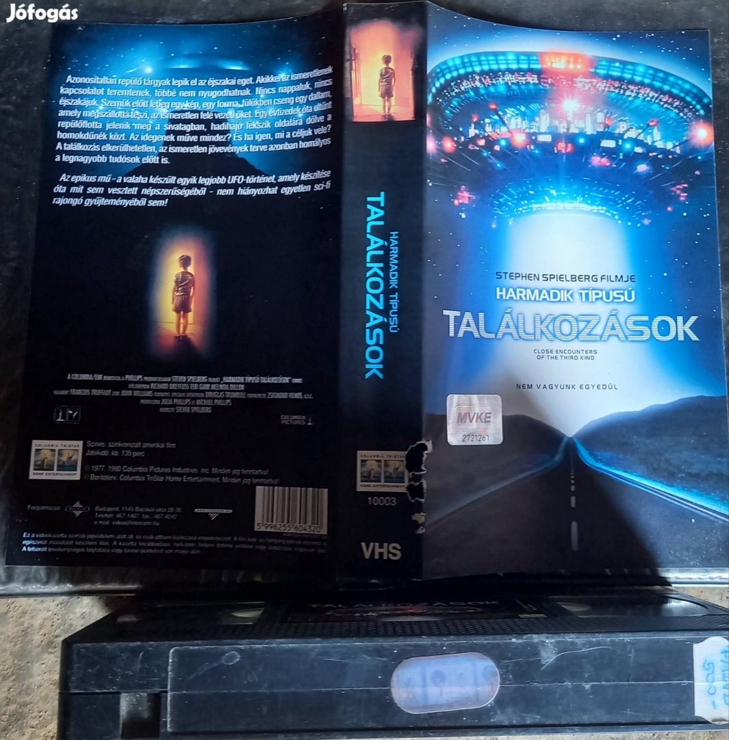 Harmadik típusú találkozások - sci- fi vhs