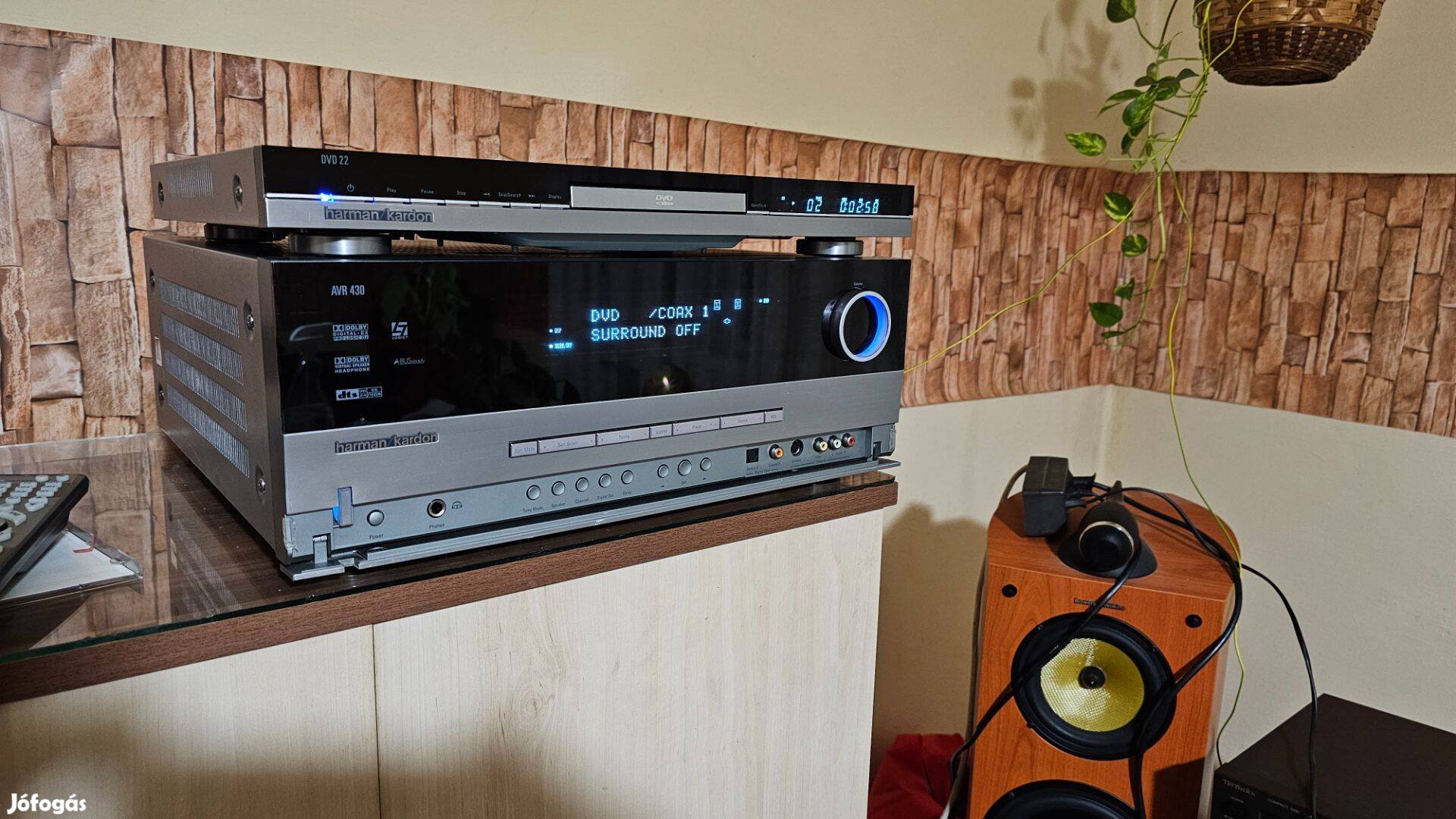 Harman Kardon AVR430 7 1 Erősítő Ajándék DVD22+Táv Eladó