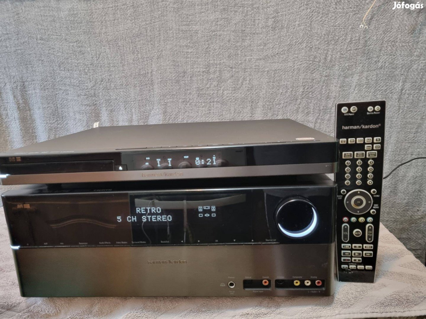 Harman Kardon AVR 255 erősítő és Harman Kardon 39 dvd lejátszó