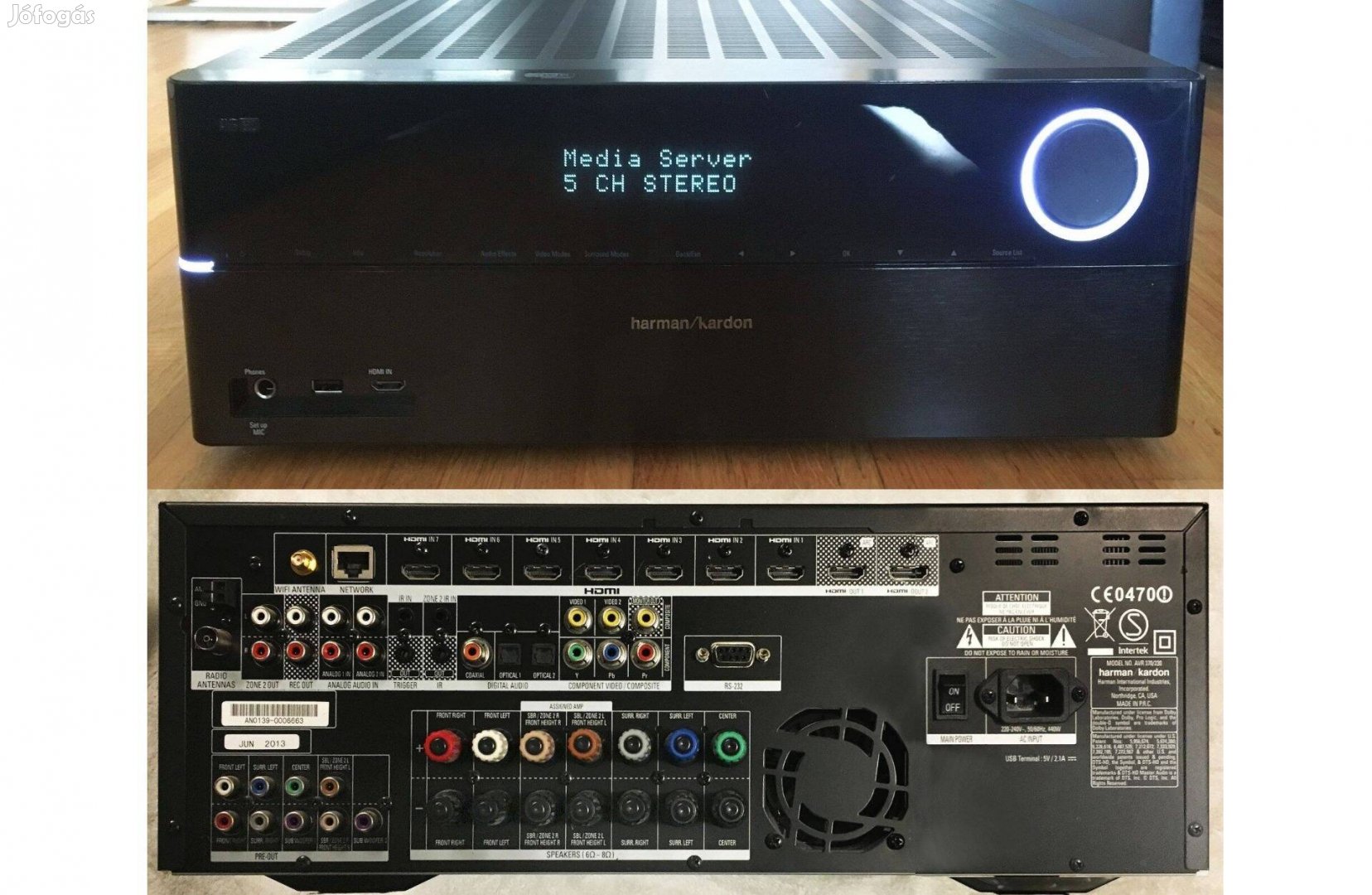 Harman Kardon AVR-370 prémium házimozi erősítő eladó