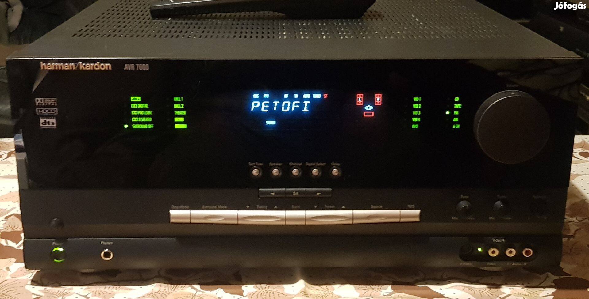 Harman Kardon AVR 7000 22,3kg távval minőségi rádiós erősítő j