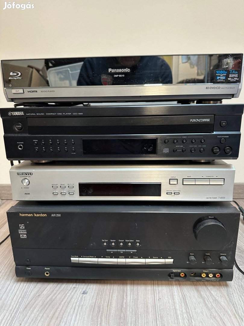 Harman/Kardon erösítő, 5-os CD, Bluray, Radio egyben