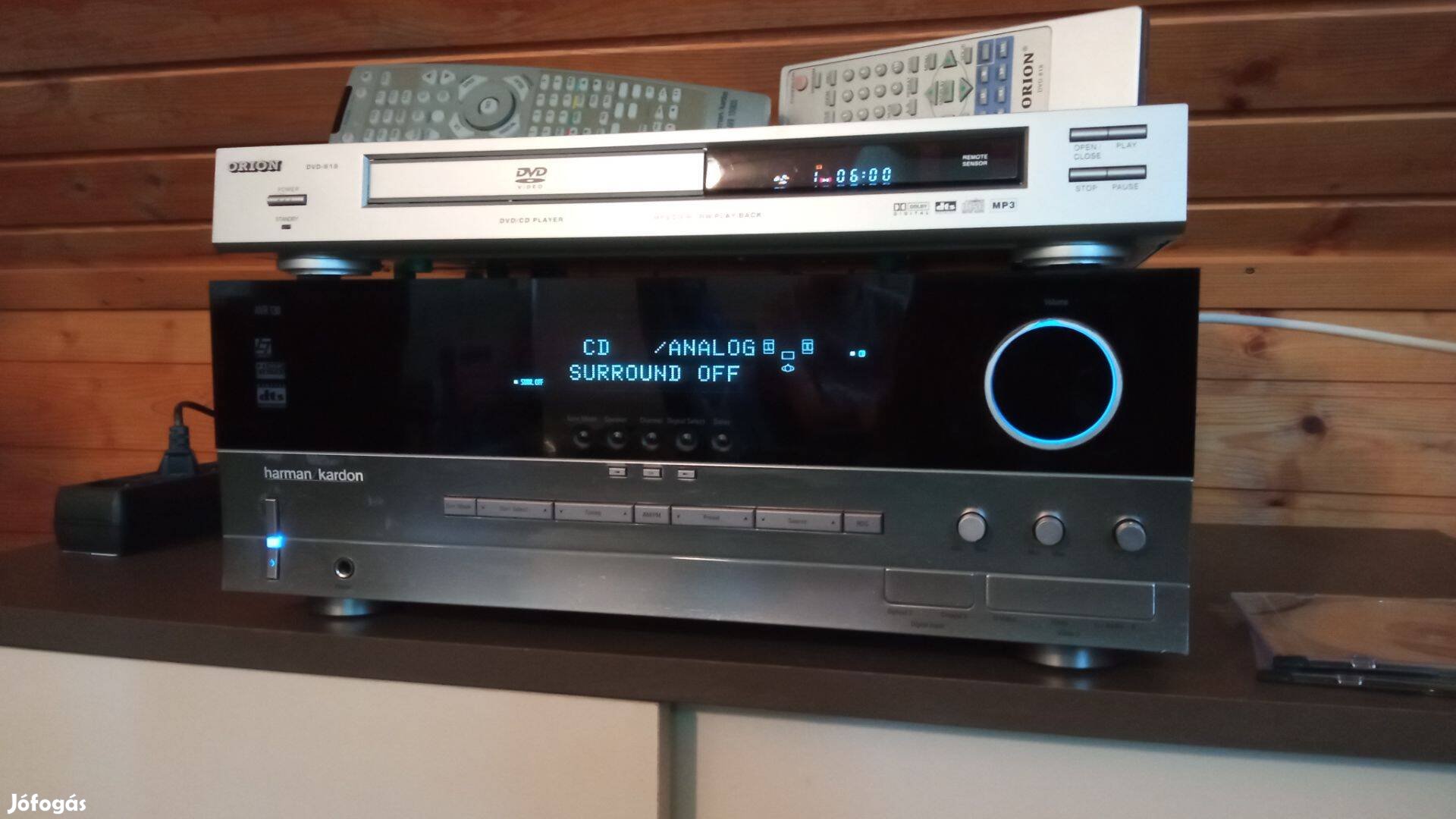 Harman/kardon AVR 130 rádióerősítő, ajándék DVD lejátszóval