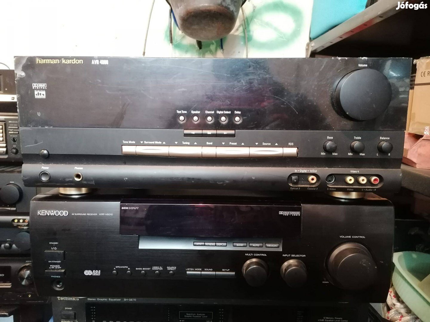 Harman kardon AVR 4000 + kenwood erősítő