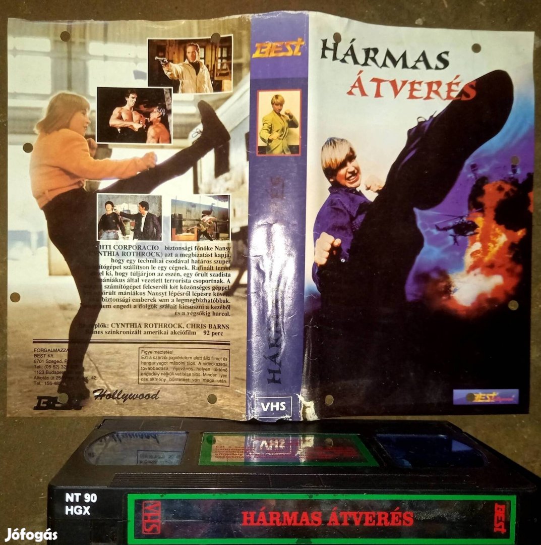 Hármas átverés - akció vhs - Cynthia Rothrock