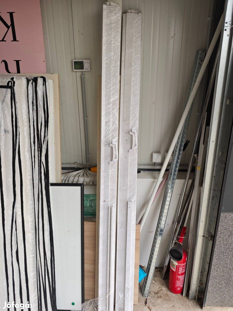 Harmónikaajtó 82X203X0,6 cm PVC fehér kőris