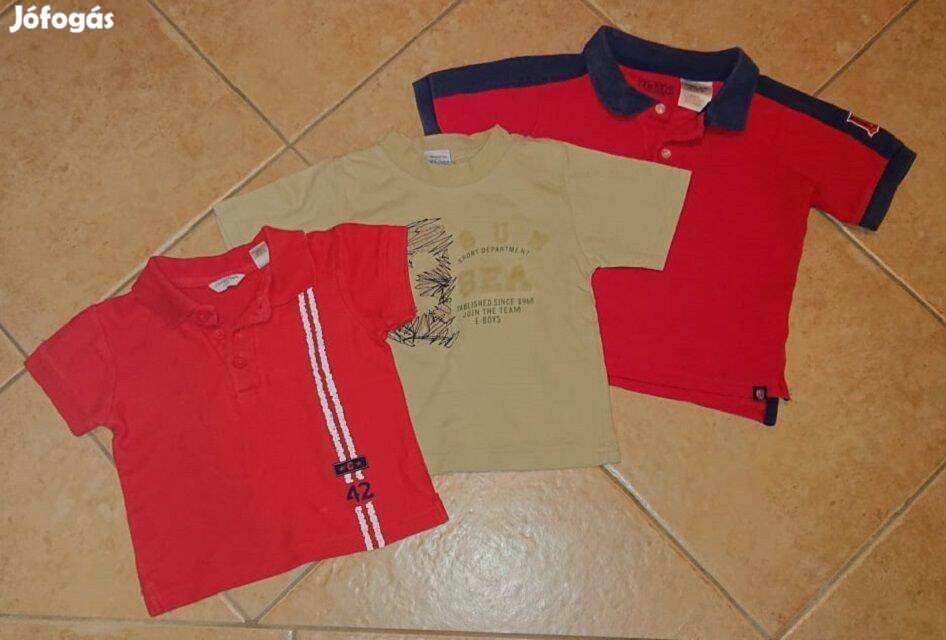 Három darab kb. 80-86-os méretű márkás póló