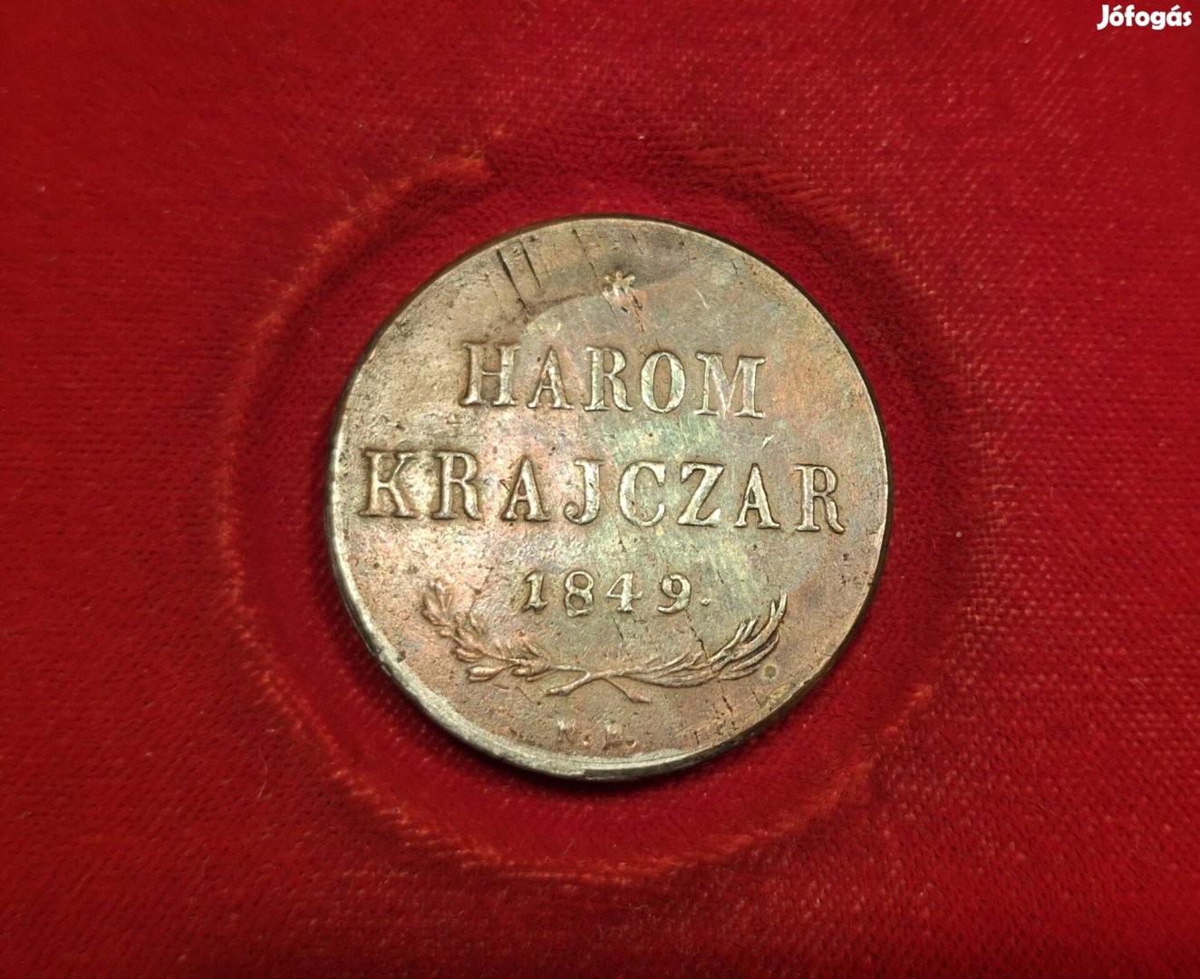 Három krajzcár, krajcár 1849