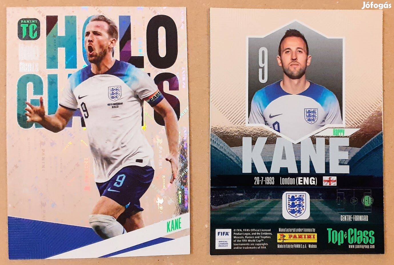 Harry Kane Anglia Holo Giants focis kártya Panini Top Class