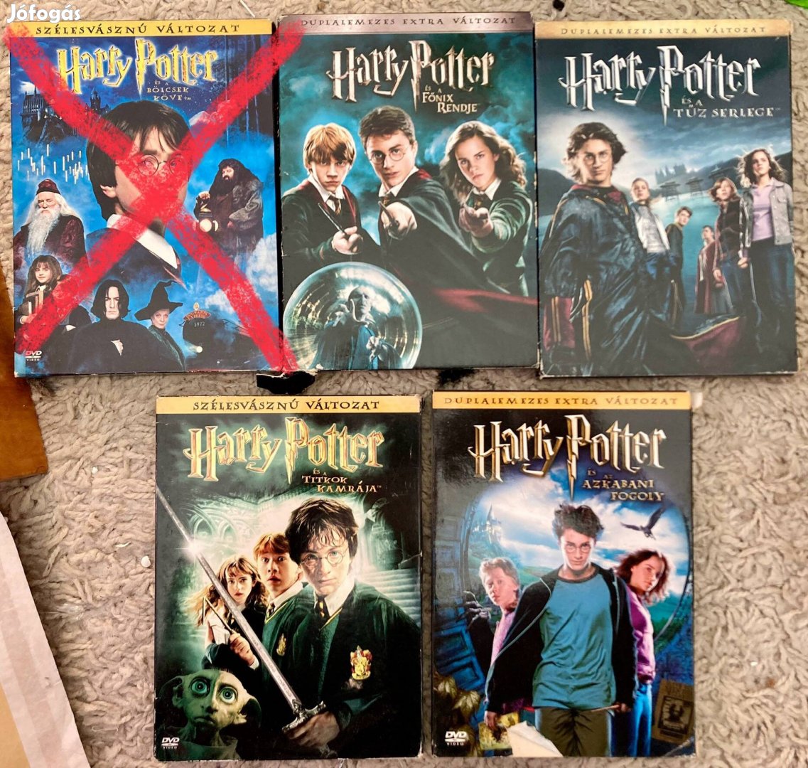 Harry Potter DVD-k 4 db