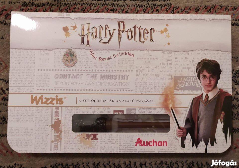 Harry Potter ceruzavég figura album és gyűjtemény + világító pálca