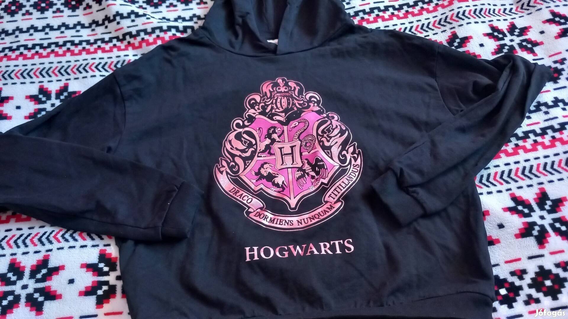 Harry Potter crop kapucnis pulover 158/164cm, S, uj