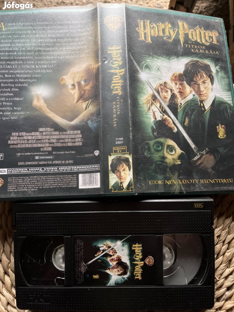 Harry Potter és a titkok kamrája vhs kazetta