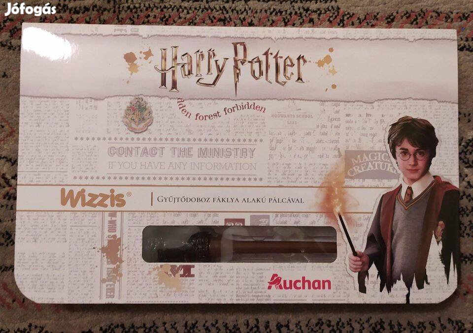 Harry Potter figura gyűjtemény + album + világító pálca