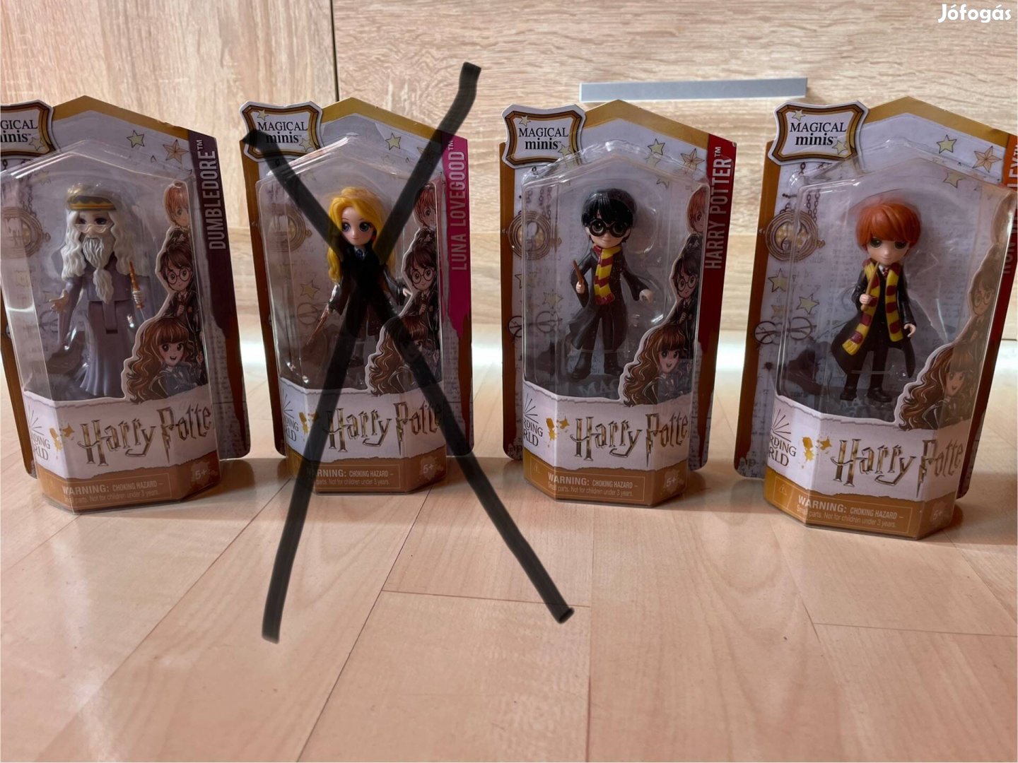 Harry Potter figurák (Harry, Ron, Dumbledore)