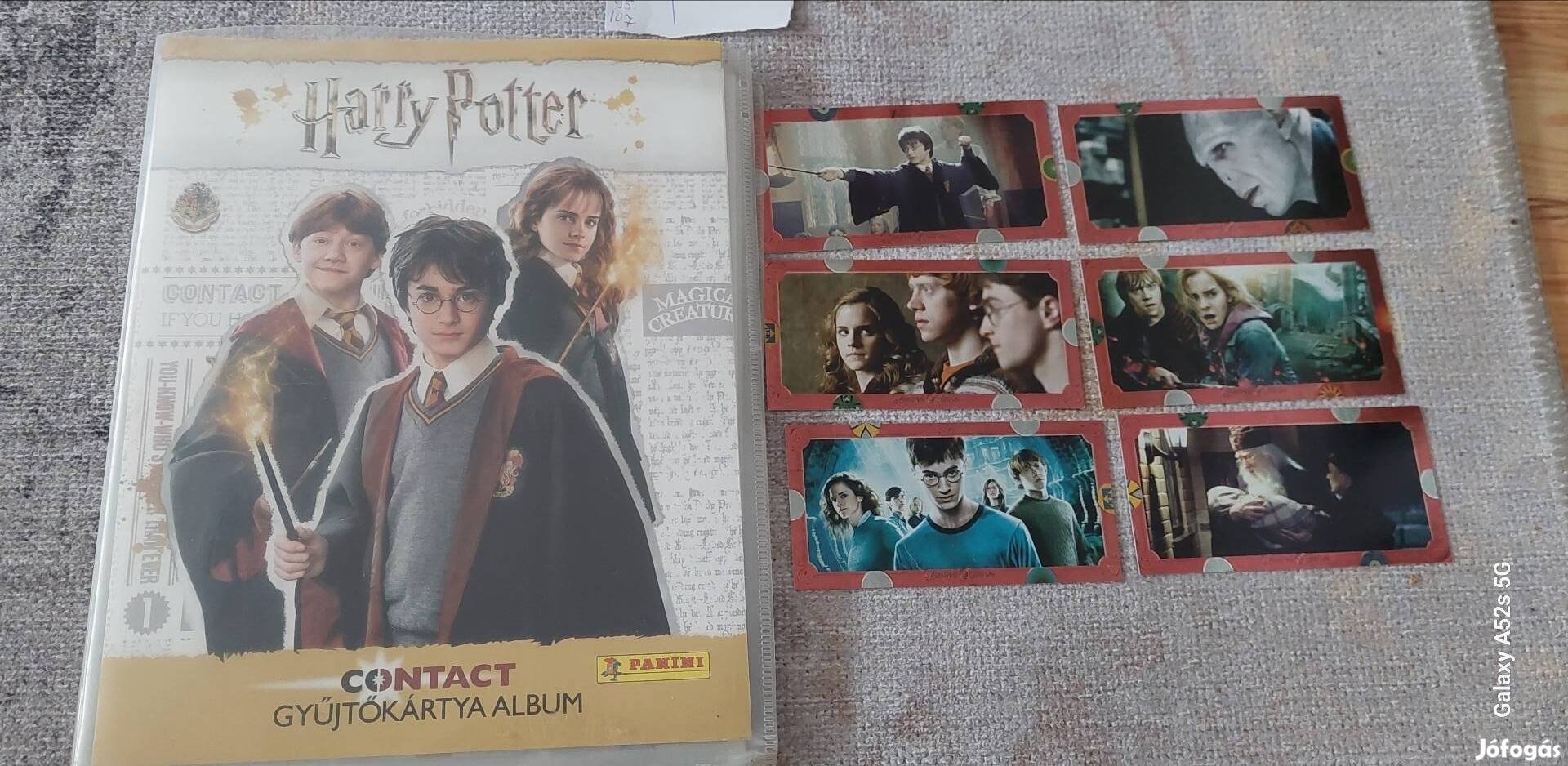 Harry Potter gyüjtőkártya album!140db kártyával!