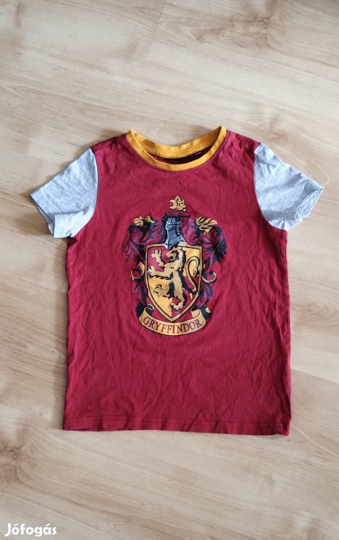 Harry Potter mintás gyerek pamut póló, 7 éves gyerkőcre 