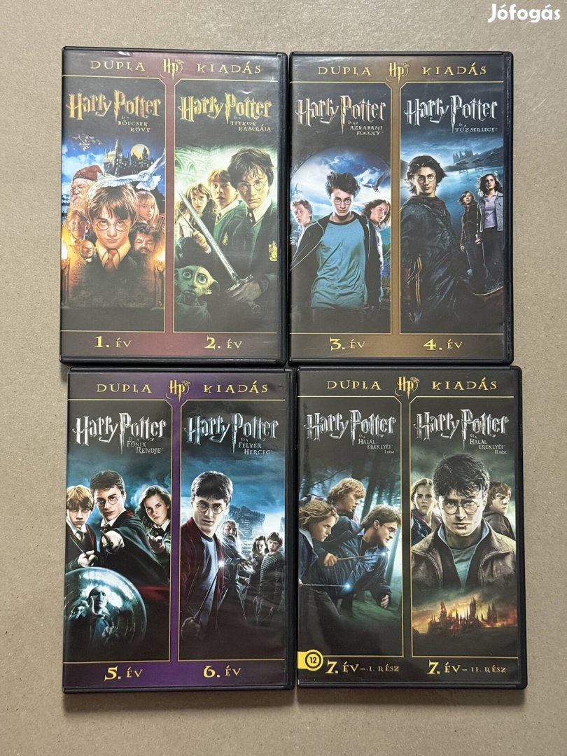 Harry Potter összes része DVD 