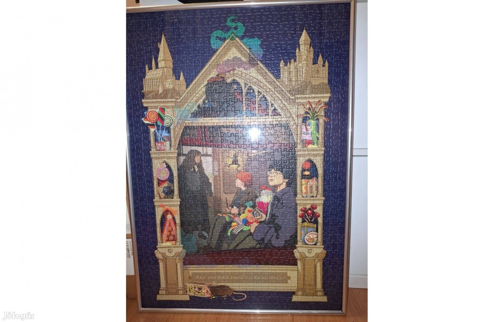 Harry Potter puzzle kirakva, keretezve