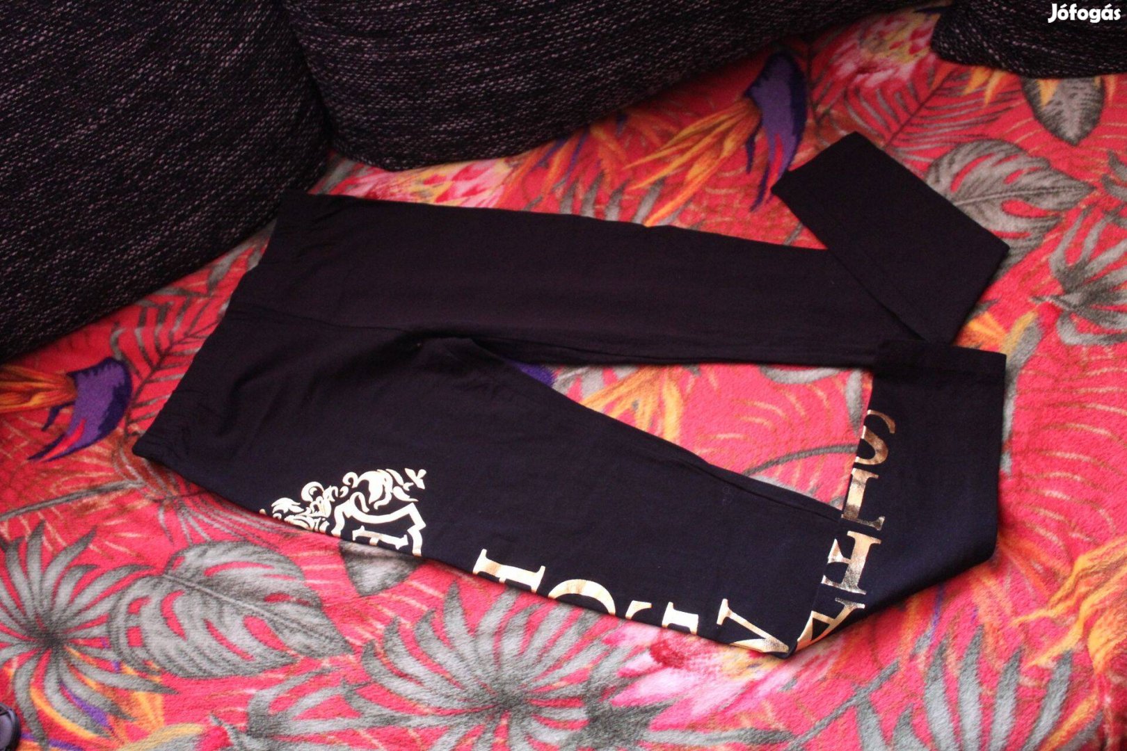 Harry Potteres leggings, fekete alapon arany felirat, 170 (s/M), Uj