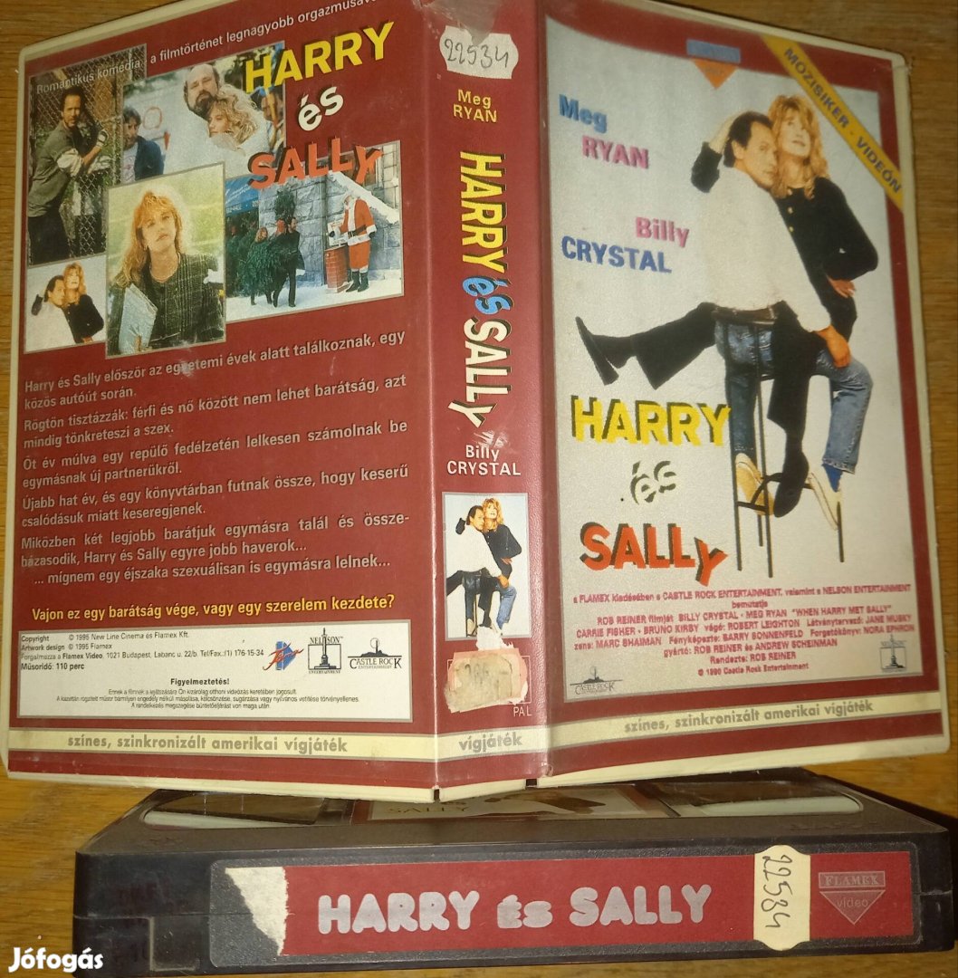 Harry és Sally - vígjáték vhs - nagytok