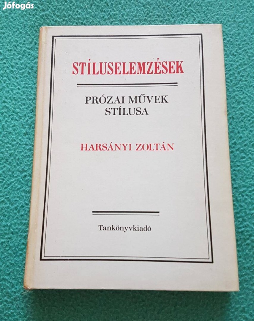 Harsányi Zoltán - Stíluselemzések könyv