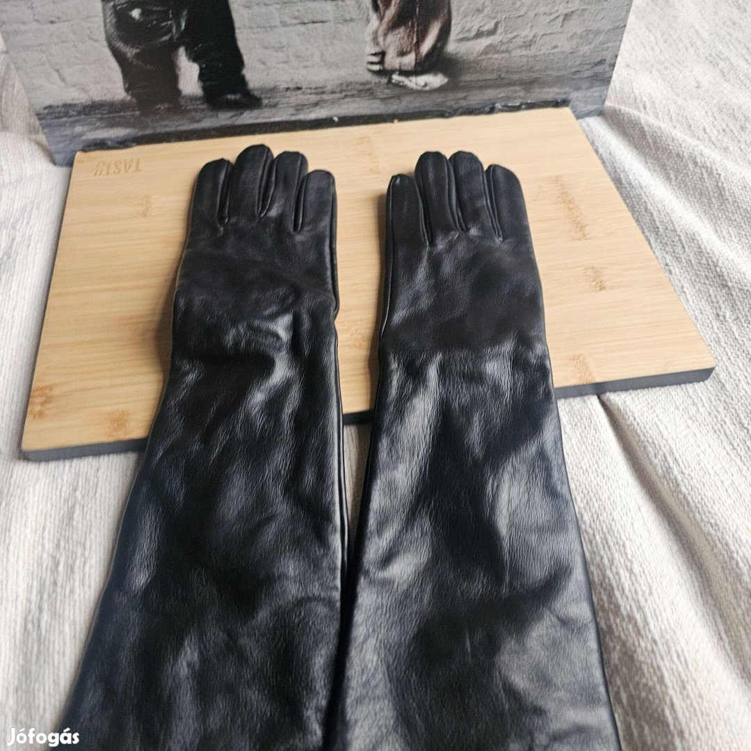 Harssidanzar hosszú bőr kesztyű női M-es méret teljesen új