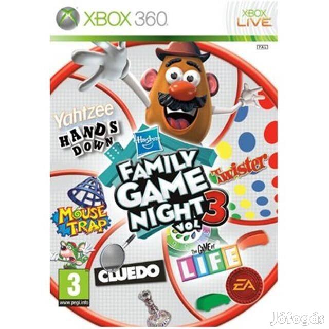 Hasbro Family Game Night 3 eredeti Xbox 360 játék