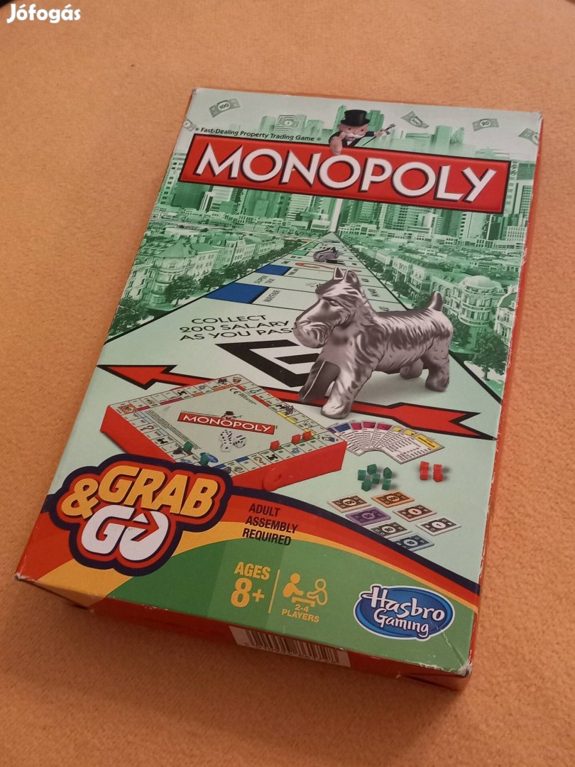 Hasbro Monopoly Grab&Go úti játék