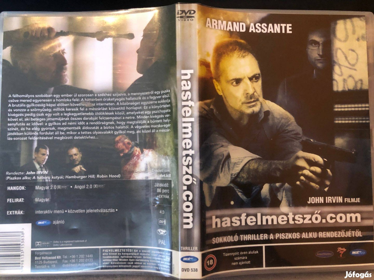 Hasfelmetsző.com (karcmentes, Armand Assante) DVD