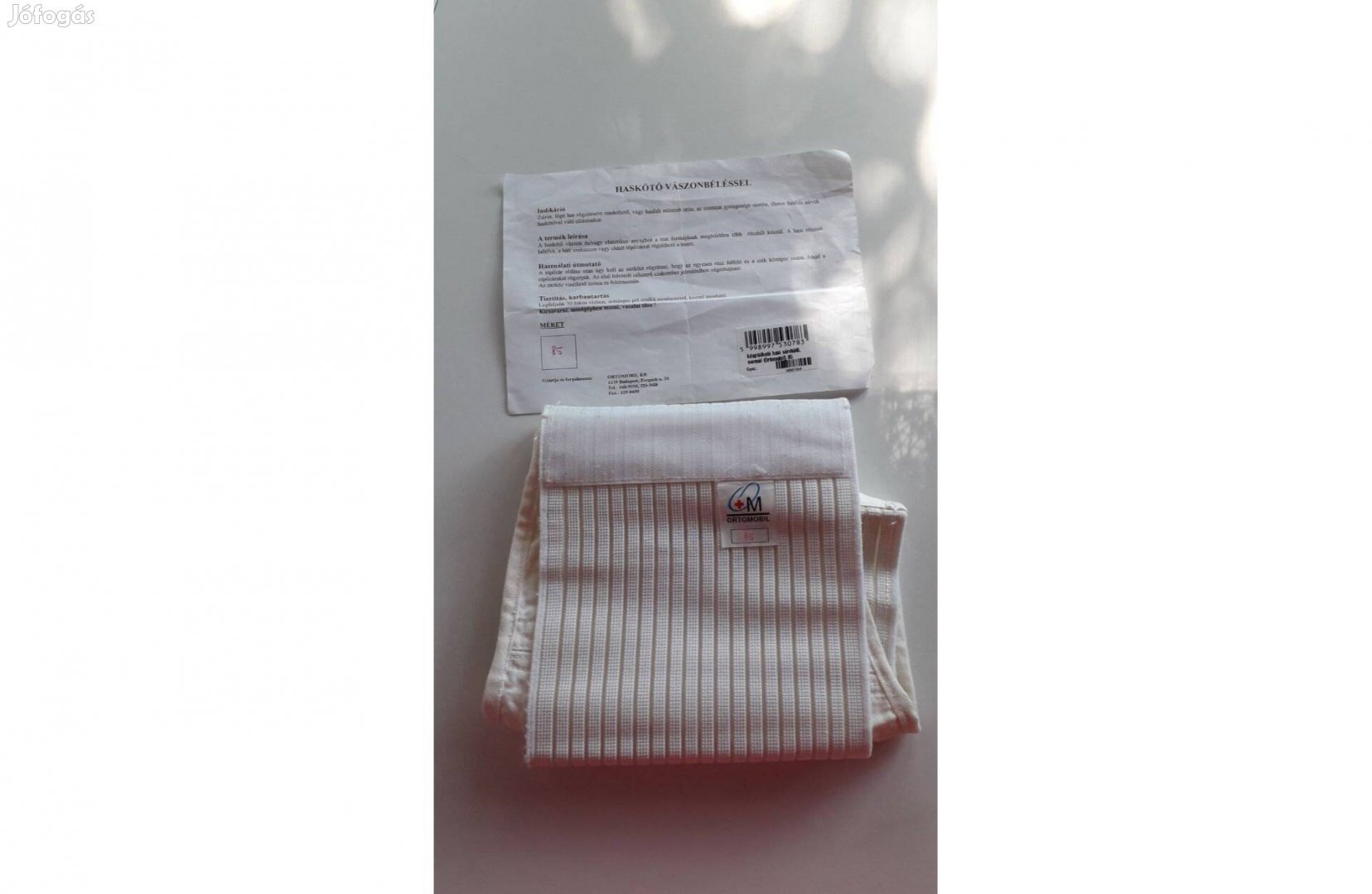 Haskötő vászonbéléssel hasi sérvkötő normál 85 méret