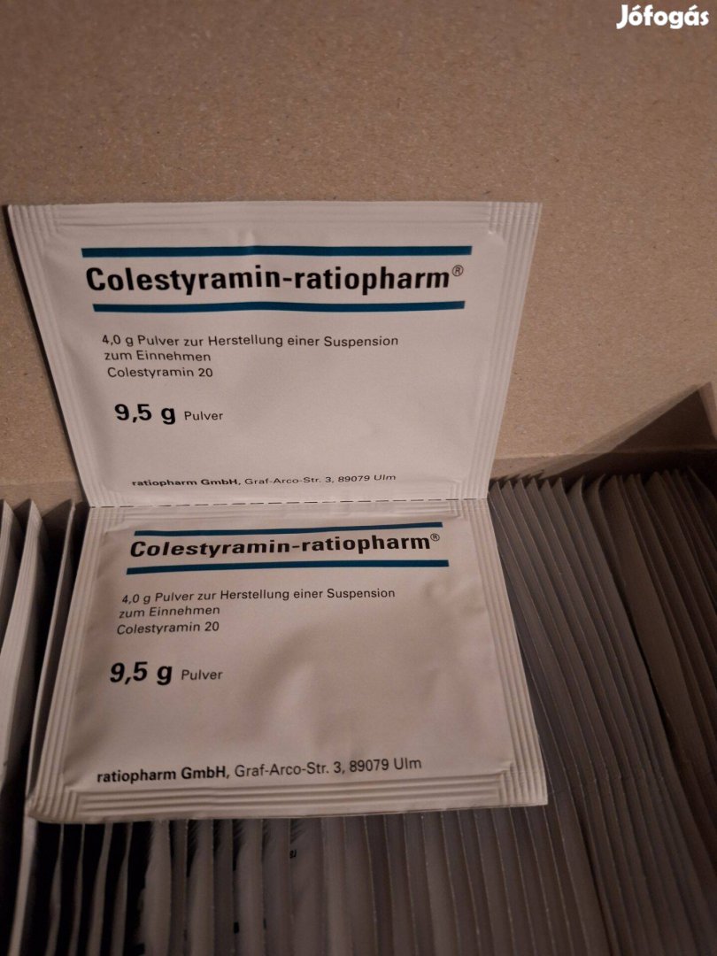 Hasmenés kezelésére Colestyramin-ratiopharm 9,5 g