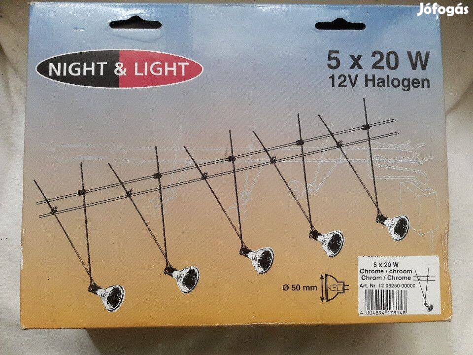 Használatlan halogén reflektorlámpák 5X20W állvánnyal