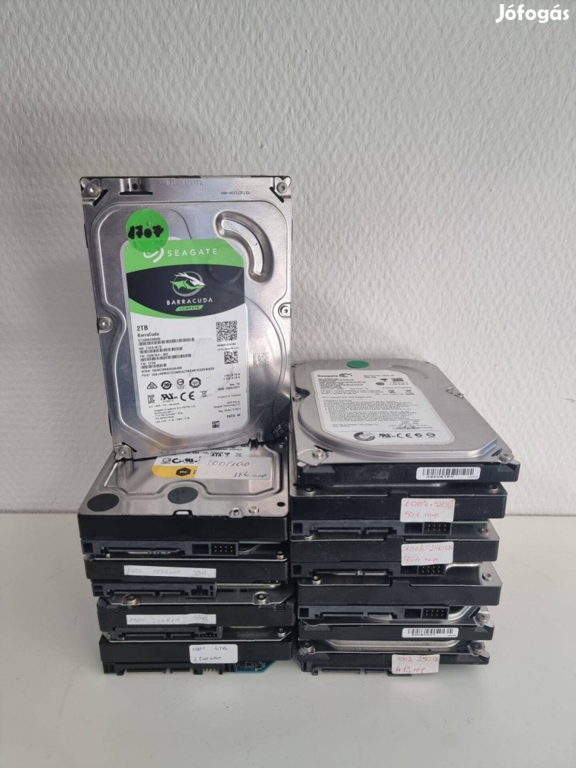 Használt 3,5" asztali PC HDD, merevlemez ->2TB - S-ATA