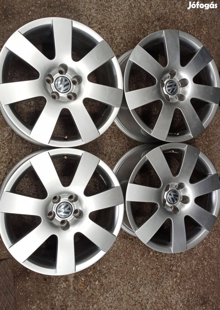 Használt 5x112 lyukosztású Gyári Volkswagen 18 colos alu felni garnitú