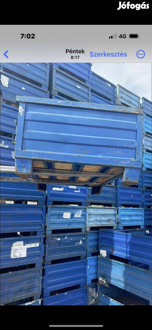 Használt 80x120 as feles gitterbox