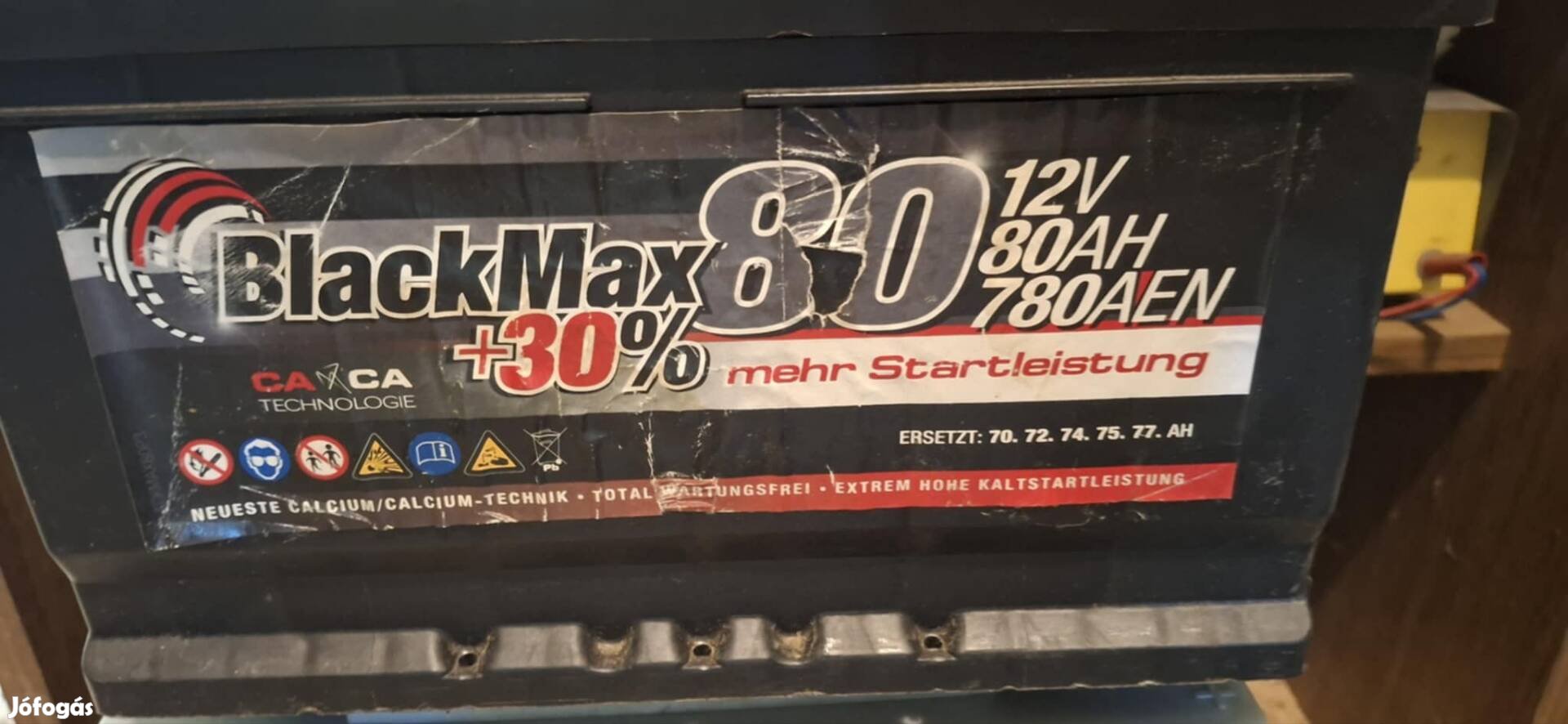 Használt Blackmax akkumulátor 80 AH eladó 