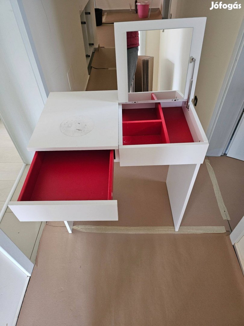 Használt Brimnes (Ikea) Fésülködőasztal, fehér, 70x42 cm 12.000 Ft-ért