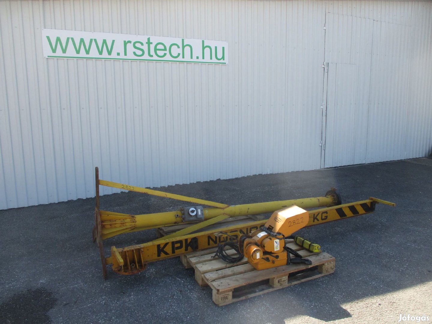 Használt Forgódaru forgó daru oszlopos konzolos 125 kg 2822