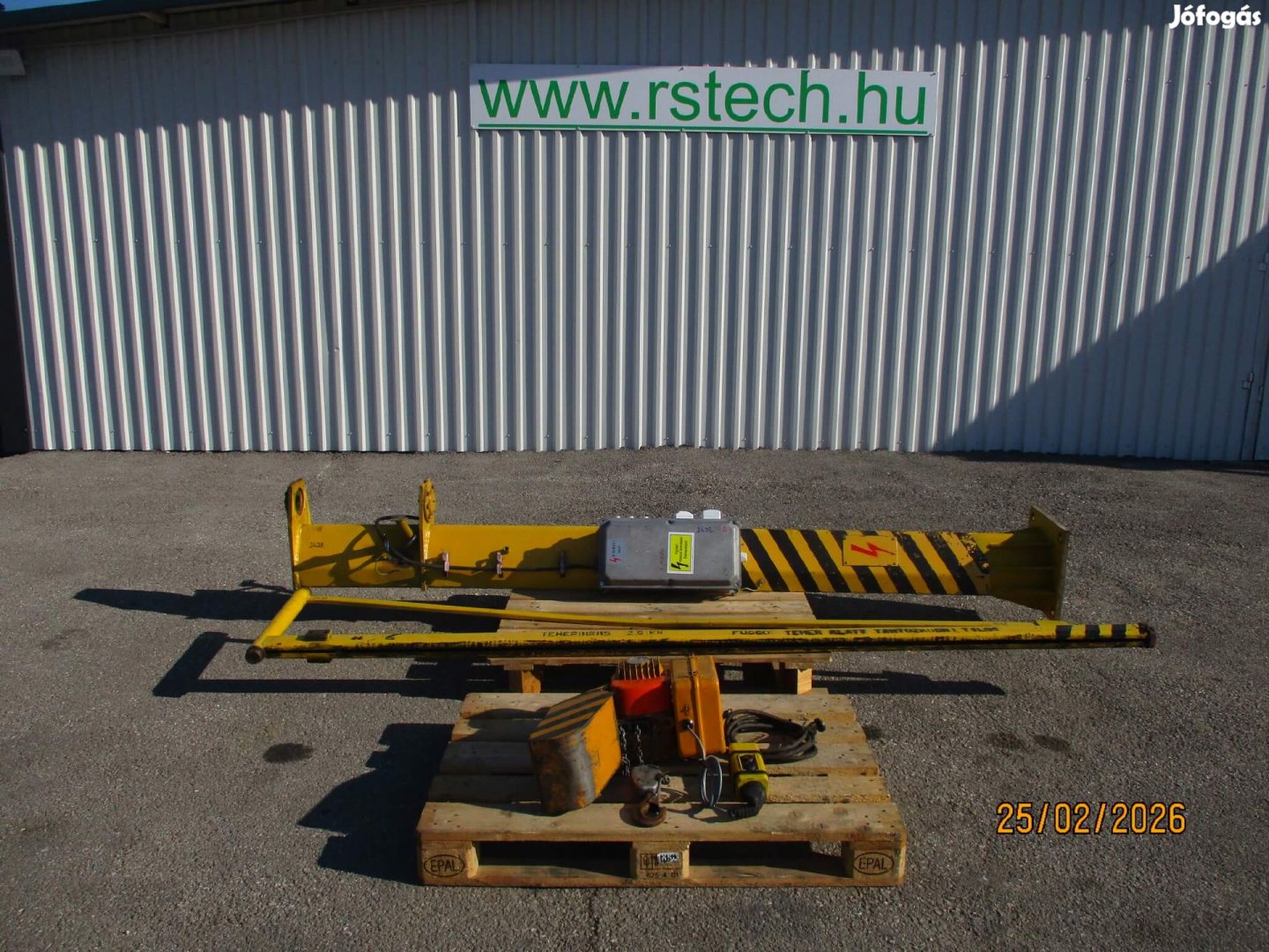 Használt Forgódaru forgó daru oszlopos konzolos 250 kg 3438