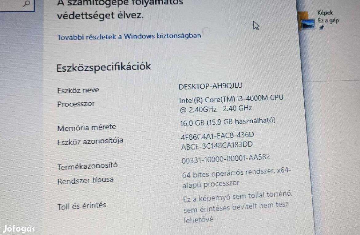 Használt HP laptop eladó