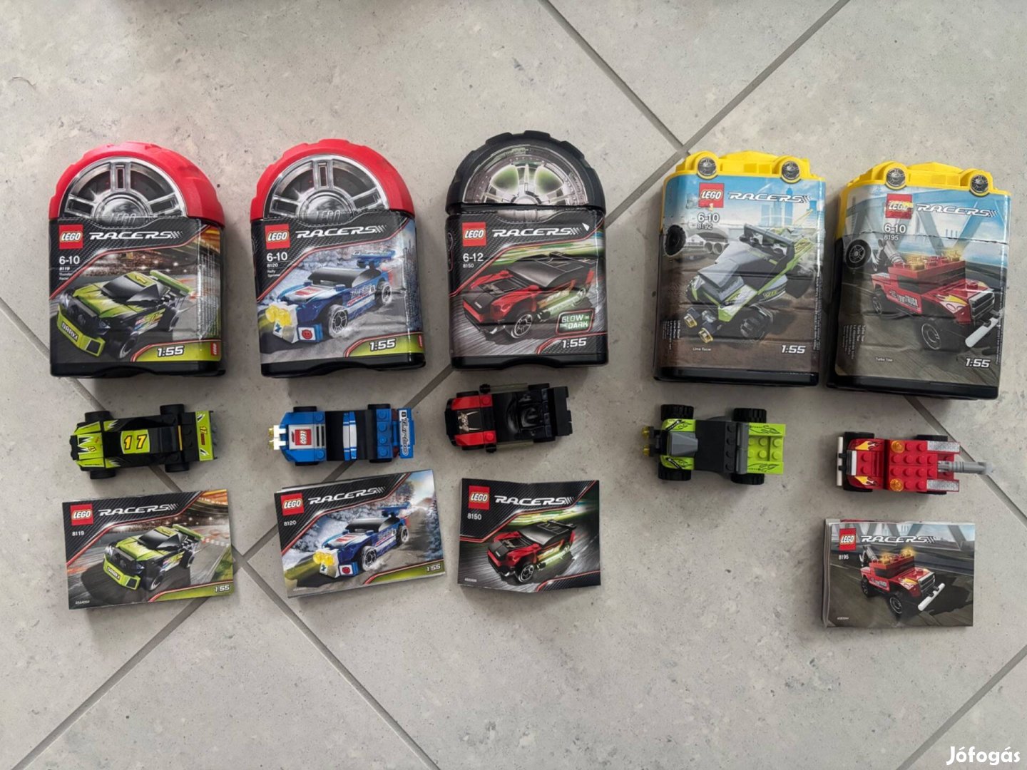 Használt Lego Racers 8119, 8120, 8150, 8192, 8195