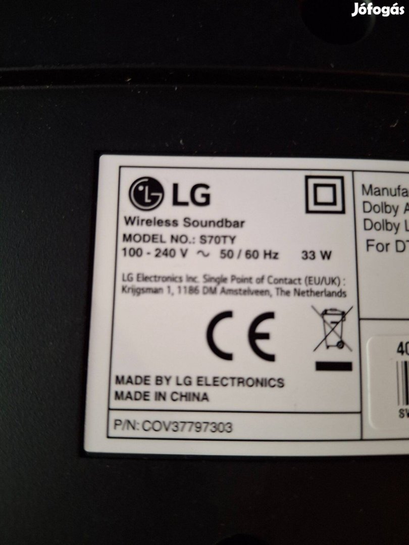 Használt Lg hangprojektor. 1 hónap garancia